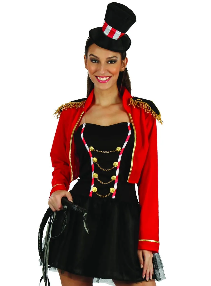 Animal Tamer Womens Ringmaster Fancy Dress Costume