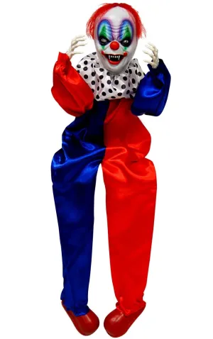 Animated Evil Clown Halloween Decoration with Noises