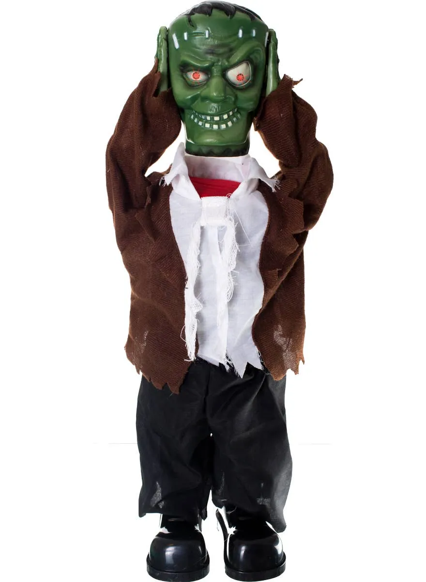 Animated Headless Frankenstein Standing Halloween Decoration