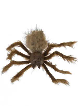 Animated Large Furry Brown Spider Halloween Decoration