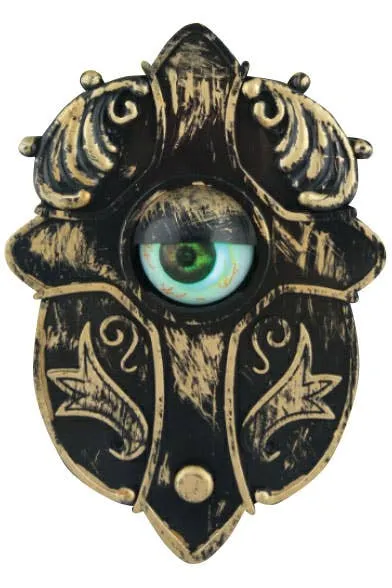 Animated Moving Eye Doorbell Halloween Decoration
