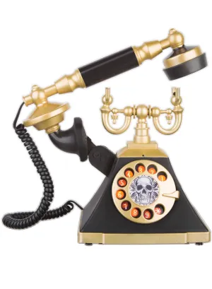 Animated Vintage Look Rotary Phone Halloween Decoration