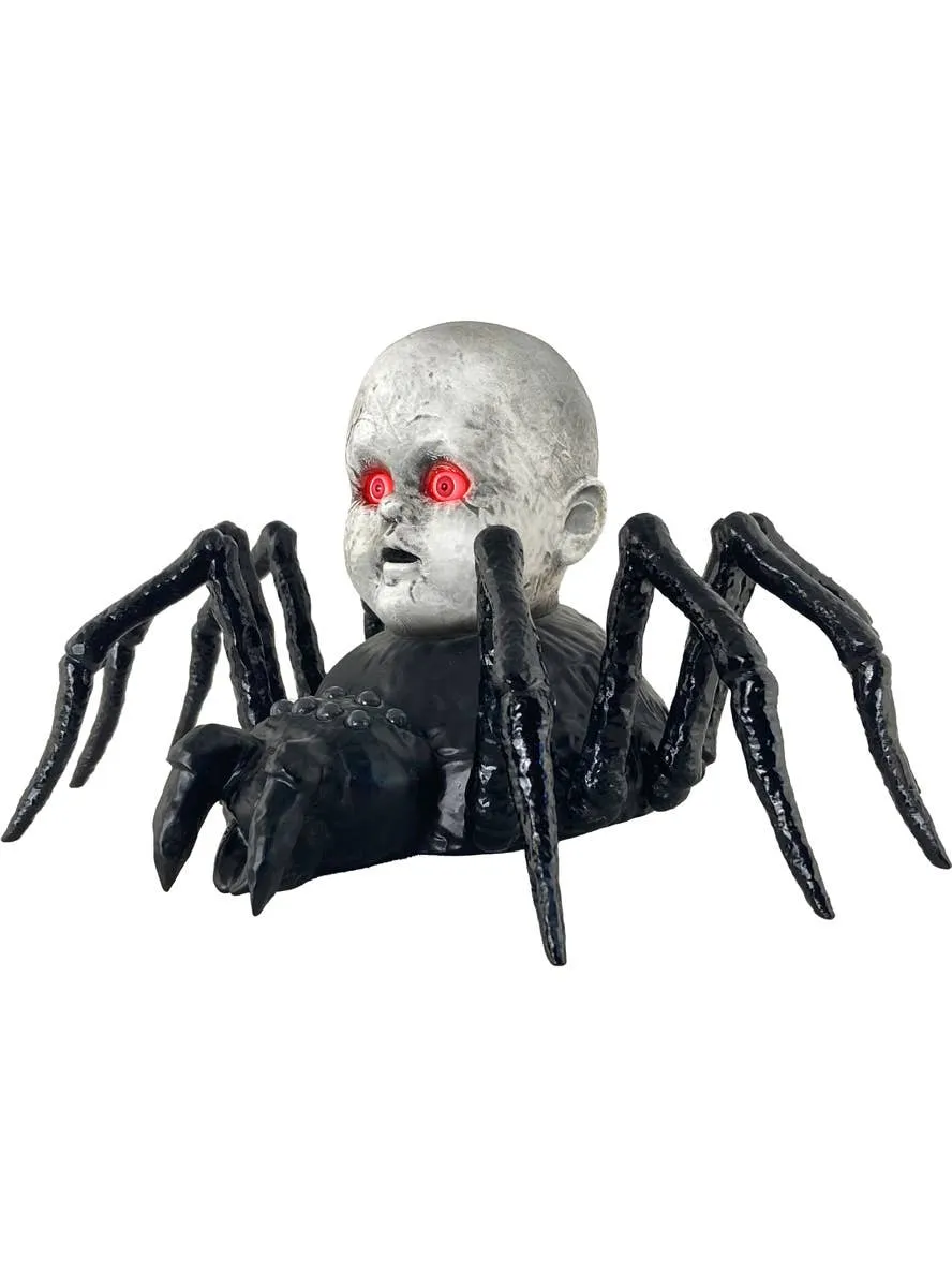 Animatronic Spider with Baby Head Deluxe Halloween Decoration