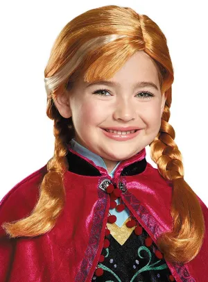 Anna Officially Licensed Girls Frozen Costume Wig