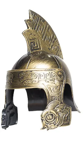Antique Gold Trojan Warrior Costume Helmet