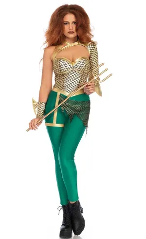 Aqua Warrior Sexy Womens Superhero Costume
