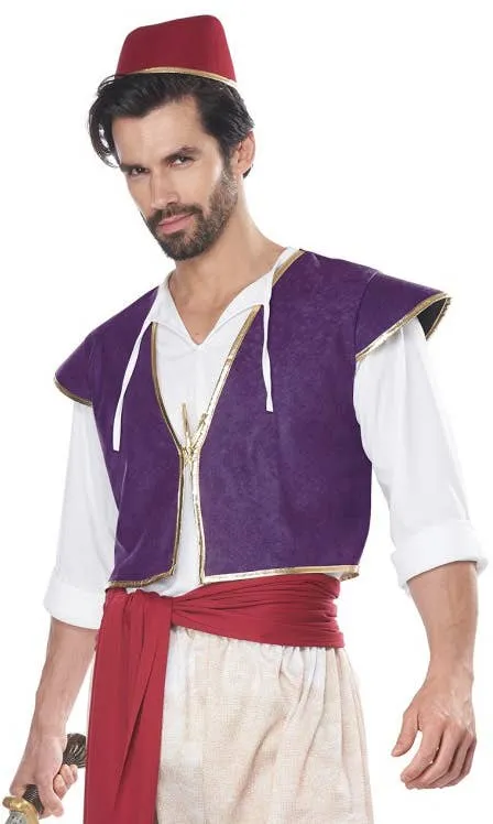 Arabian Folk Hero Mens Aladdin Fancy Dress Costume