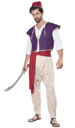 Arabian Folk Hero Mens Aladdin Fancy Dress Costume