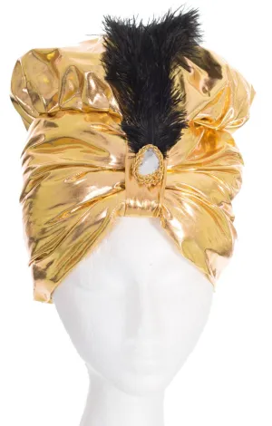 Arabian Gold Genie Turban Hat For Adults