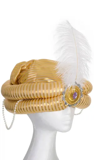 Arabian Prince Gold Adults Genie Costume Turban