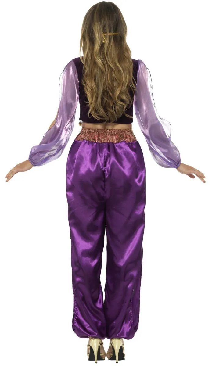 Arabian Princess Sexy Womens Purple Genie Costume