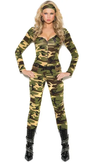 Army Combat Warrior Sexy Womens Costume