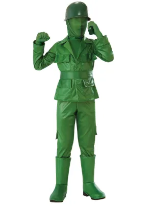 Army Man Green Boys Toy Soldier Costume
