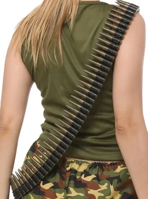 Army Soldier Novelty Costume Bullet Belt