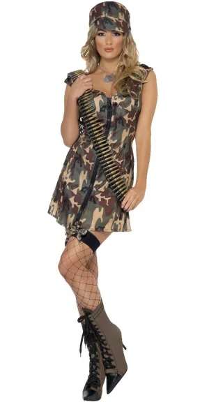 Army Womens Camouflage Dress Up Costume