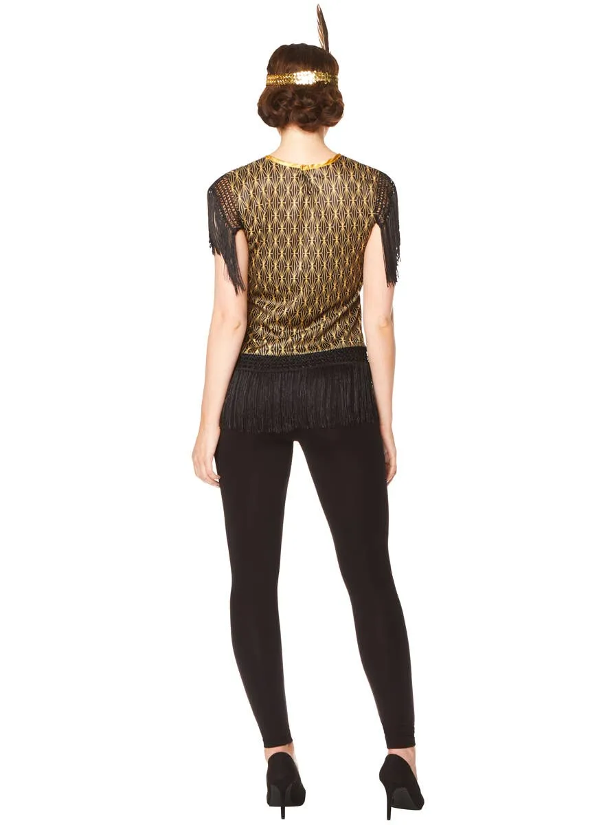 Art Deco Womens 1920s Flapper Costume Shirt