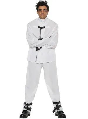 Asylum Madness Mens Strait Jacket Costume