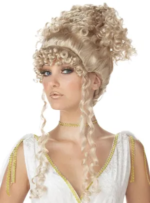 Athenian Goddess Womens Curly Blonde Wig