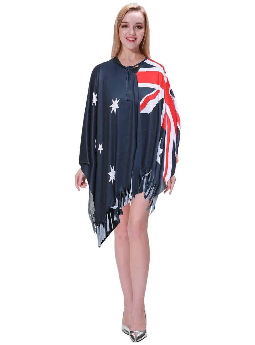 Aussie Flag Adults Australia Day Costume Poncho
