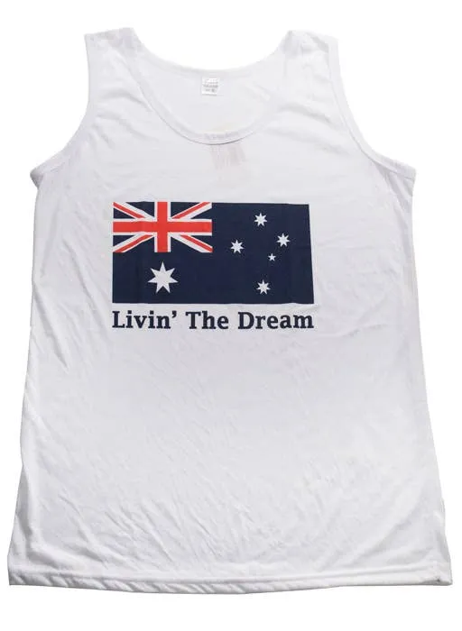 Aussie Flag Mens Australia Day Tank Top