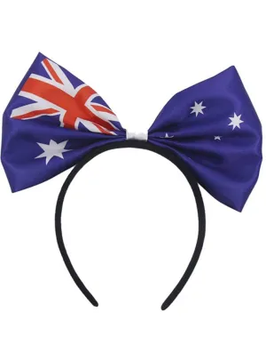Aussie Flag Oversized Bow on Headband