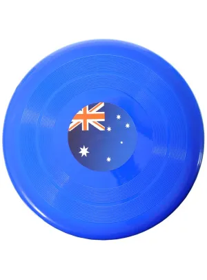 Aussie Flag Print 24cm Blue Party Frisbee