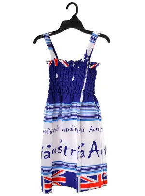 Aussie Flags Girls Australia Day Summer Dress
