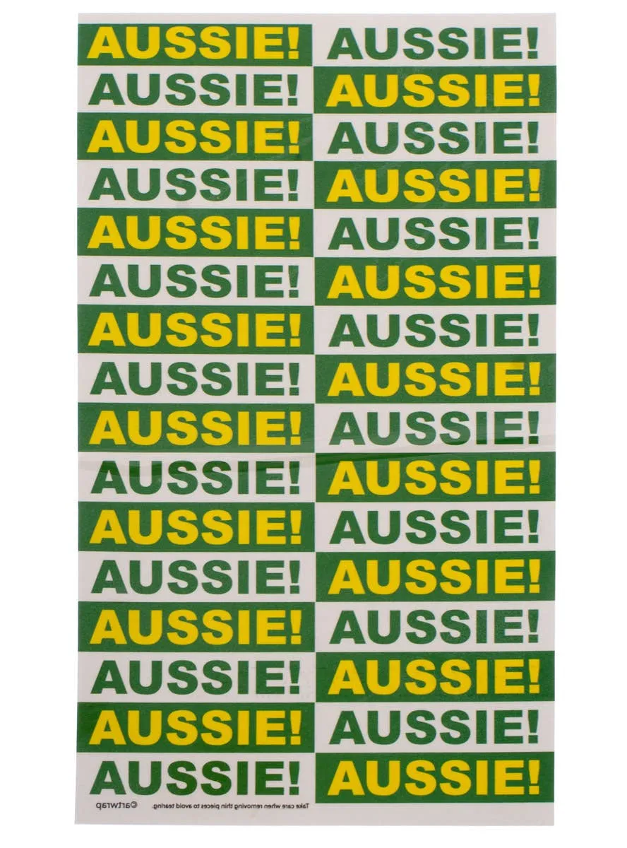 Aussie Green And Gold Australia Day Tattoos