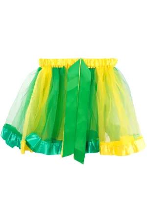 Aussie Green and Gold Womens Fluffy Tutu Skirt