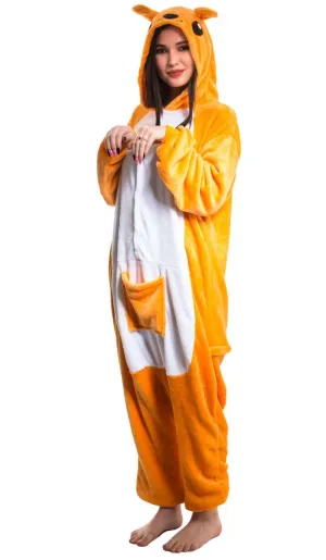 Aussie Kangaroo Adults Plush Onesie Costume