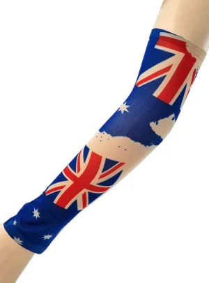 Australia Day Aussie Flag Novelty Tattoo Sleeve