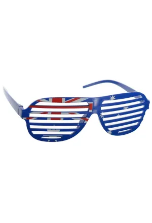 Australia Day Aussie Flag Shutter Glasses