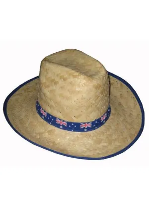 Australia Day Aussie Flag Straw Hat