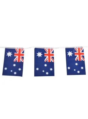 Australia Day Bunting Decoration with 20 Aussie Flags