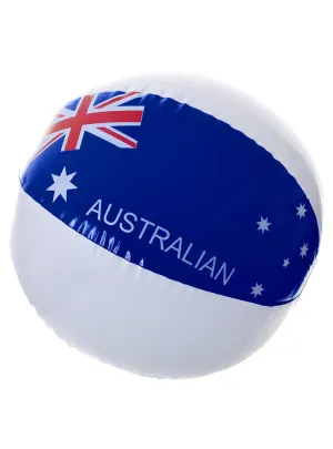 Australia Day Inflatable Beach Ball with Aussie Flag