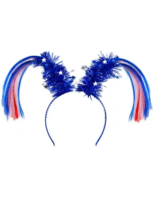 Australia Day Tinsel Bobble Costume Headband