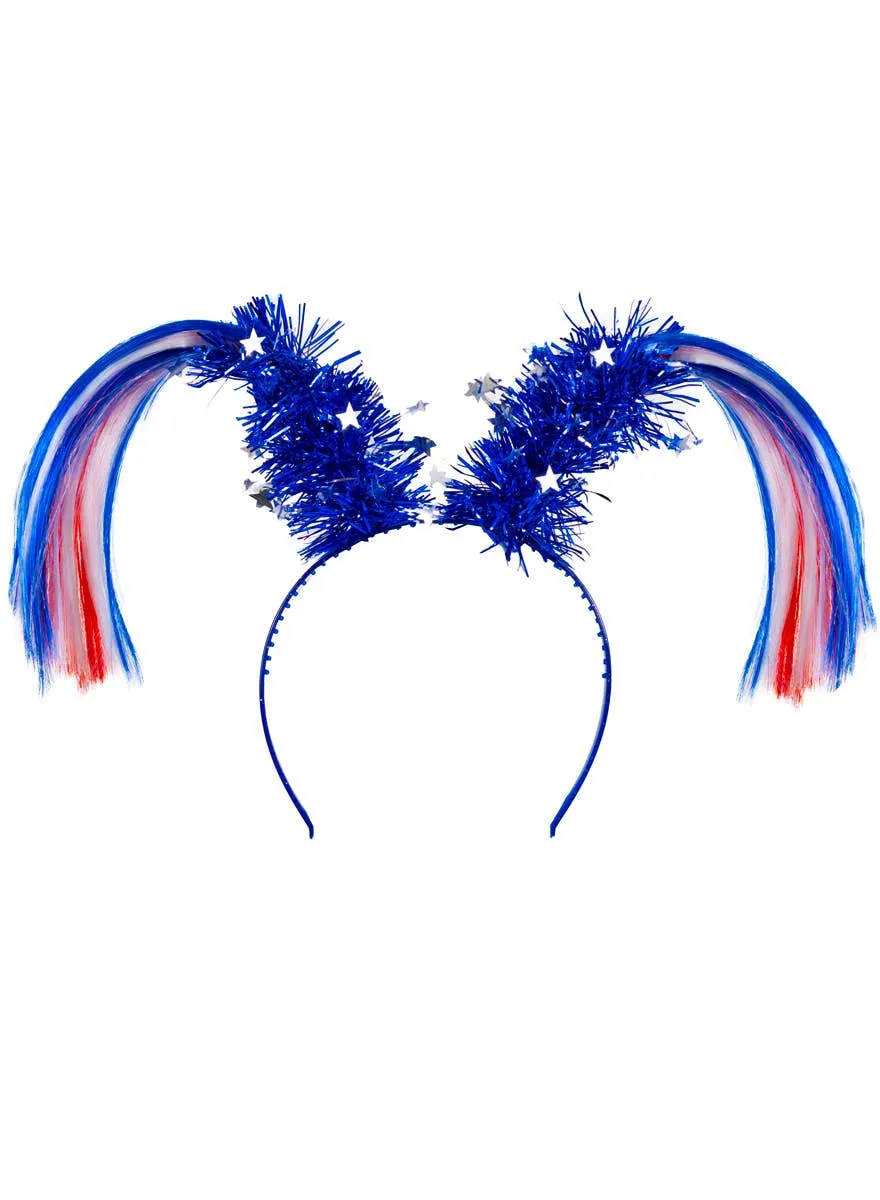 Australia Day Tinsel Bobble Costume Headband