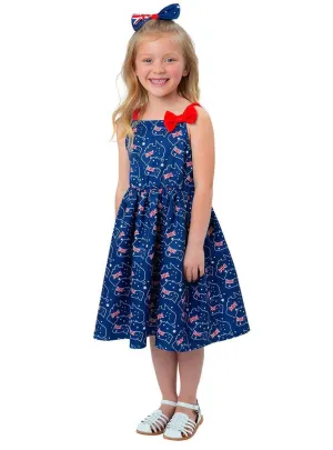 Australia Day Toddler Girls Aussie Flag Printed Costume Dress