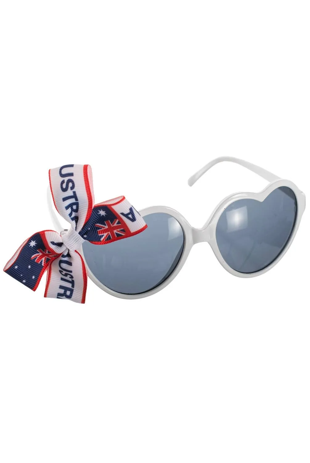 Australia Day White Heart Shaped Sunglasses