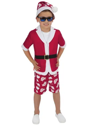 Australian Christmas Print Boys Short Sleeved Xmas Costume