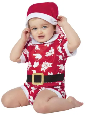 Australian Christmas Print Toddler Boys Red Romper Costume