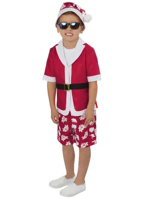 Australian Christmas Print Toddler Boys Short Sleeved Xmas Costume