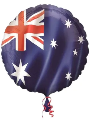 Australian Flag 45cm Round Foil Balloon