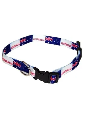Australian Flag Aussie Day Dog Collar