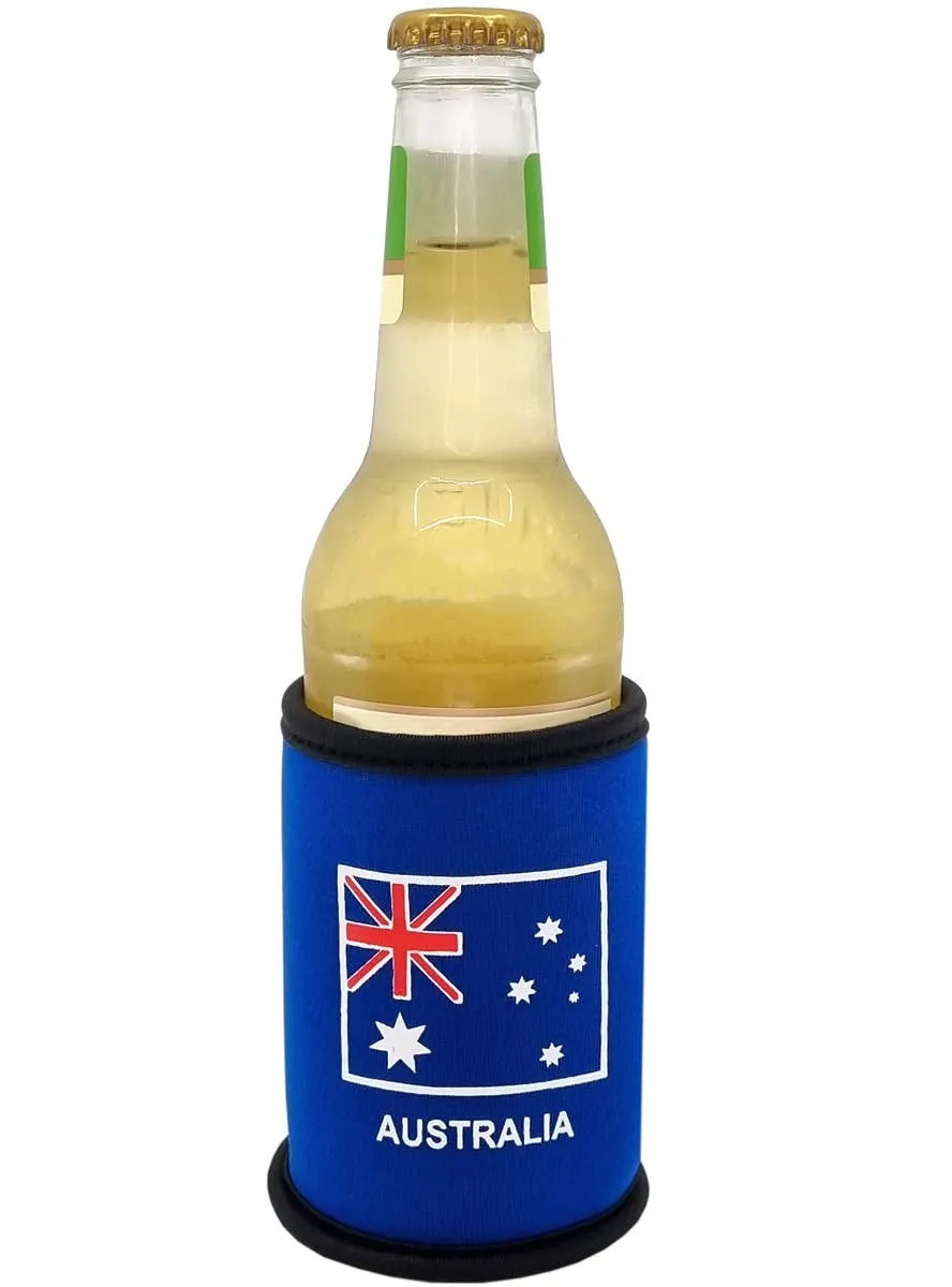 Australian Flag Blue Stubby Holder