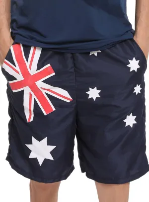 Australian Flag Mens Blue Board Shorts
