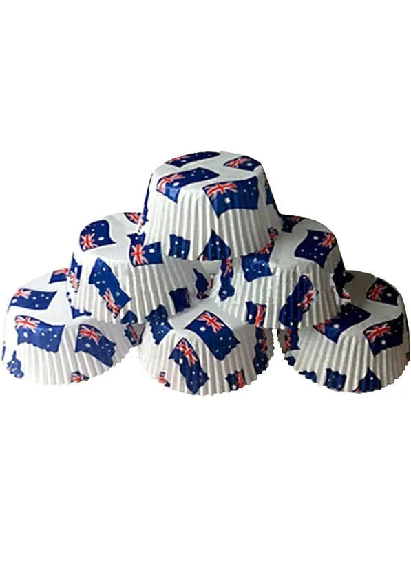 Australian Flag Patty Pans - 50 Pack