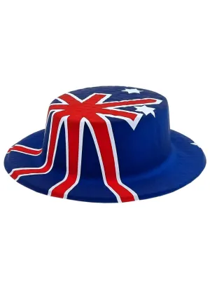 Australian Flag Plastic Costume Hat