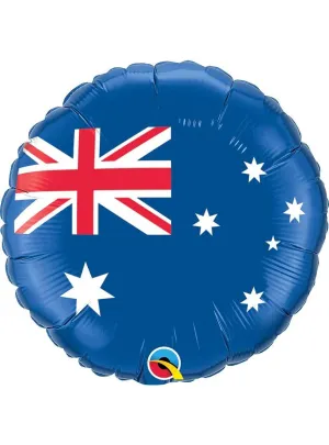 Australian Flag Round 45cm Foil Balloon