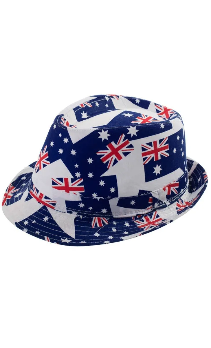 Australian Flags Adults Trilby Fedora Hat
